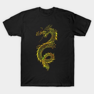 Neon Golden Dragon T-Shirt